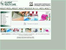 Tablet Screenshot of gujarathealthcare.com